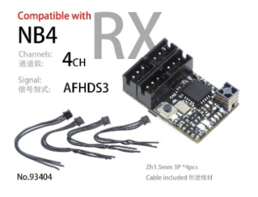 DriftArt Mini Receiver Compatible with NB4(AFHDS3 4CH)